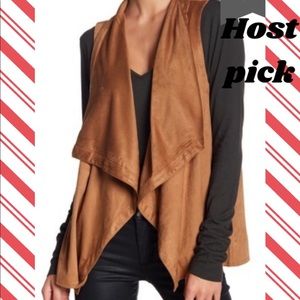 BB Dakota faux suede vest, size medium NWT